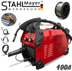 Телоподаващ Електрожен 2в1 Апарат MIG MAG MMA За Заваряване 400А STAHLMAYER-RED Инверторен Електрожен Телоподаващо