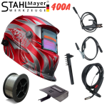 Телоподаващо Инверторен Електрожен 2в1 STAHLMAYER RED + Соларна Маска Шлем Апарат Телоподаващ - Image 9