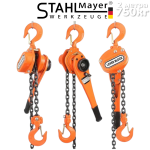 Лебедка с Тресчотка Верижна STAHLMAYER 750кг 2 метра с Верига