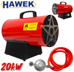 Газов Калорифер Индустриален с Регулатор HAWEK 20 KW 480 M³/H LPG Печка - Image 2