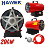 Газов Калорифер Индустриален с Регулатор HAWEK 20 KW 480 M³/H LPG Печка - Image 3