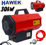 Газов Калорифер Индустриален с Регулатор HAWEK 30 KW 480 M³/H LPG - Image 2