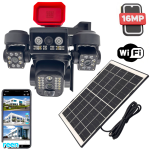 Соларна Камера Охранителна SUNVISION 16 MP 3 Обектива Аларма Wi-Fi Модел 28-80 Видеонаблюдение - Image 6