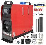 Суха Дизелова Печка 8kW За Кемпери Бусове и Гаражи 12V и 24V 220V HAWEK