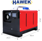 Суха Дизелова Печка HAWEK  8kW За Кемпери Бусове и Гаражи 12V и 24V 220V - Image 3