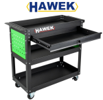 Инструментална Количка HAWEK с 3 Рафта и 1 Чекмедже Количка за Инструменти HW-1191 - Image 3