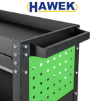 Инструментална Количка HAWEK с 3 Рафта и 1 Чекмедже Количка за Инструменти HW-1191 - Image 5