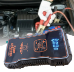 Голям Стартерен Бустер за Автомобил Външна Батерия POWER BANK 12V JUMP STARTER Стартер за Акумулатор Подаване на Ток 4в1 с Компресор и Фенер - Image 6