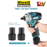 Акумулаторна Полирмашина 12V WERSTIL 125мм Машина за Полиране Безжична с 2 Батерии - Image 5