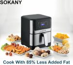 Air Fryer ЕЪРФРАЙЪР 7 Литра SOKANY 1800W SK-ZG-8040 - Image 3