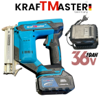 Акумулаторен Такер 36V 10Ah KRAFT MASTER 2 Батерии Зарядно и Куфар - Image 3