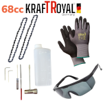 Бензинова Резачка за Дърва Верижен Трион 40см 68cc KRAFTROYAL 2 Вериги - Image 5