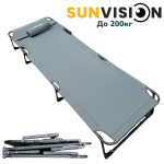 СГЪВАЕМО ПОХОДНО ЛЕГЛО ТИП ШЕЗЛОНГ SUNVISION Два Цвята SV-3998 - Image 4