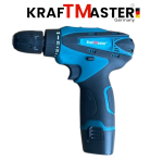 Акумулаторен Ъглошлайф 76мм и Двускоростен Винтоверт KRAFT MASTER 24V 6AH + 2 Броя батерии и Зарядно Накрайници и Дискове   - Image 2