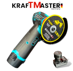 Акумулаторен Ъглошлайф 76мм и Двускоростен Винтоверт KRAFT MASTER 24V 6AH + 2 Броя батерии и Зарядно Накрайници и Дискове   - Image 4
