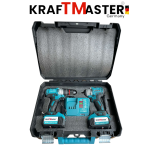 Комплект 2в1 Акумулаторен Винтоверт и Импакт 36V 8Ah KRAFTMASTER 2 Батерии в КУФАР  - Image 6