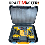 Комплект 2в1 Акумулаторен Импакт и Винтоверт 36V 8Ah KRAFTMASTER Жълт 2 Батерии в КУФАР  - Image 6