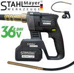 Акумулаторен Вибратор за Бетон STAHLMAYER 36V 8.0AH 2 батерии и Зарядно в Куфар - Image 6