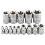 Професионален Комплект Вложки E-Torx 14 части E4–E24 ROCKFORCE - Image 3