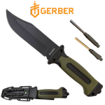 Универсален Нож с Фиксирано Острие GERBER за Оцеляване с Кания и Компас Нож