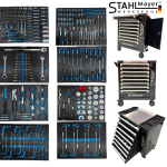 Професионален Шкаф за Инструменти STAHLMAYER MECHANIC LINE 293 части 8 чекмеджета Пълни