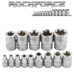 Професионален Комплект Вложки E-Torx 14 части E4–E24 ROCKFORCE