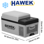 Хладилник Компресорен Портативен HAWEK 20 литра 12V/24V 220V за Охлаждане и Замразяване със BLUETOOTH С20 - Image 3