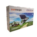 Улична соларна лампа с панел и стойка 1800W SUNVISION - Image 6