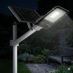 Улична соларна лампа с панел и стойка 1800W SUNVISION - Image 4