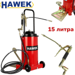 КРАЧНА СИСТЕМА ЗА ГРЕСИРАНЕ ТАКАЛАМИТ 15 ЛИТРА HAWEK