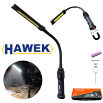 Гъвкава LED работна лампа с магнит HAWEK – за труднодостъпни места