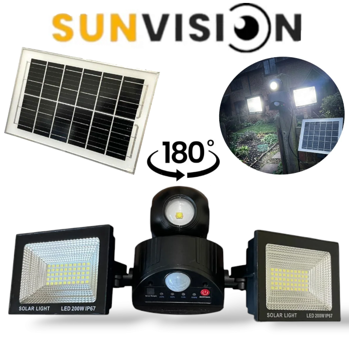 Photoroom-20260913_224803 Тройна Соларна LED Лампа с Датчик за Движение и Дистанционно Управление XG-T50 - Image 1