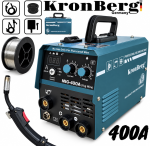 Инверторен Електрожен Телоподаващо Комбиниран 2в1 KRONBERG 400A Заваръчен Апарат