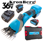 Акумулаторна Машинка за Подстригване на Овце и Животни 36V 10AH KRONBERG 2 Батерии и Подарък Резервен Нож - Image 5