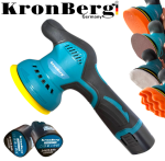 Акумулаторна Полирмашина 24V 5AH KRONBERG 125мм с 2 Батерии и Регулация на Обороти Машина за Полиране и Пастиране - Image 4