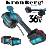Вендуза за Плочки Акумулаторна KRONBERG 36V 10AH 2 Батерии в Куфар Вакуум Вибромашина 150кг