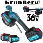 Вендуза за Плочки Акумулаторна KRONBERG 36V 10AH 2 Батерии в Куфар Вакуум Вибромашина 150кг