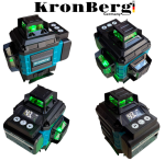 Лазерен 4Д Нивелир 16 линии с Дисплей KRONBERG 2 Батерии и Куфар - Image 4