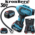Акумулаторен Безчетков Компресор за Въздух 36V 10AH KRONBERG 2 Батерии