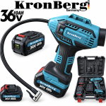 Акумулаторен Безчетков Компресор за Въздух 36V 10AH KRONBERG 2 Батерии