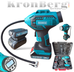 Акумулаторен Безчетков Компресор за Въздух 36V 10AH KRONBERG 2 Батерии - Image 4