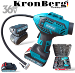 Акумулаторен Безчетков Компресор за Въздух 36V 10AH KRONBERG 2 Батерии