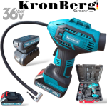 Акумулаторен Безчетков Компресор за Въздух 36V 10AH KRONBERG 2 Батерии
