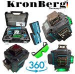 4D Лазерен Нивелир с 360 Градуса16 линии LCD Дисплей KRONBERG със стойка - Image 3