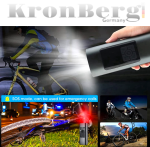 Акумулаторен Компресор за Гуми с Дисплей Безжичен с Фенер KRONBERG 150 PSI 3в1 Зарядно Power Bank - Image 5