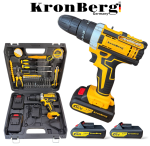 Акумулаторен Безчетков Ударен Винтоверт (Бормашина) KRONBERG 36V 8AH 2 Батерии и Зарядно в Куфар - Image 7