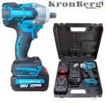 Акумулаторен Гайковерт Ударен Комбиниран Импакт 36V 10AH 850Nm KRONBERG 2 Батерии Зарядно Устройство и Куфар - Image 2