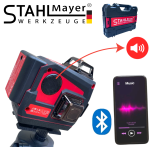 Лазерен Нивелир 4D 16 линии 360° Зелен Лазер с Bluetooth Високоговорител STAHLMAYER Professional Блутут Музика - Image 3