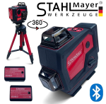 Лазерен Нивелир 4D 16 линии 360° Зелен Лазер с Bluetooth Високоговорител STAHLMAYER Professional Блутут Музика - Image 2