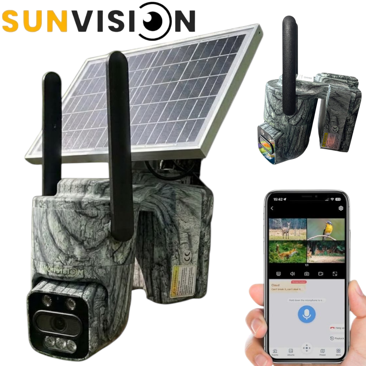 Photoroom-20261012_183411 Ловна Камера Соларна SUNVISION 4G С ДИСТАНЦИОННО НАБЛЮДЕНИЕ - Image 1
